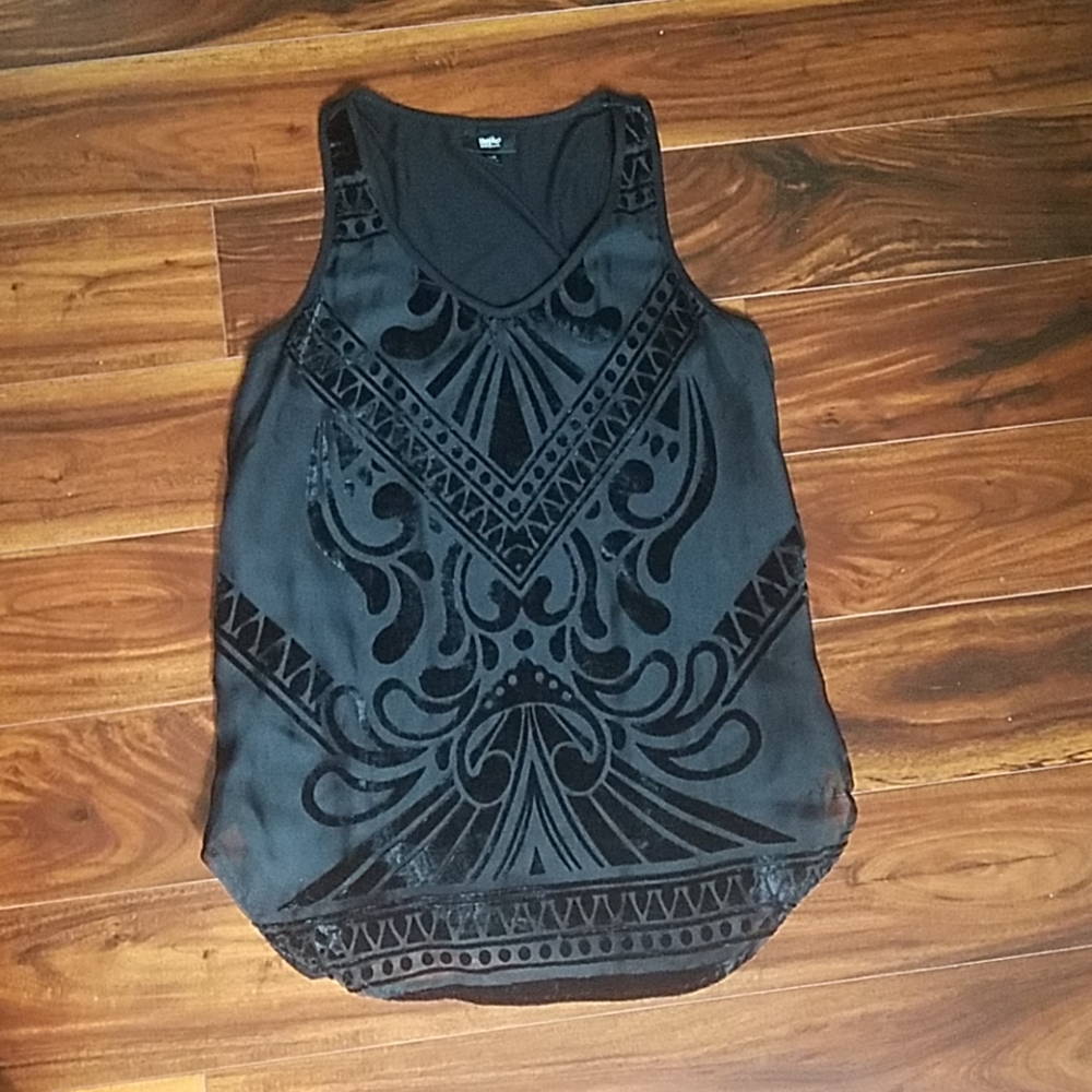 NWOT Mossimo velvet pattern tank top